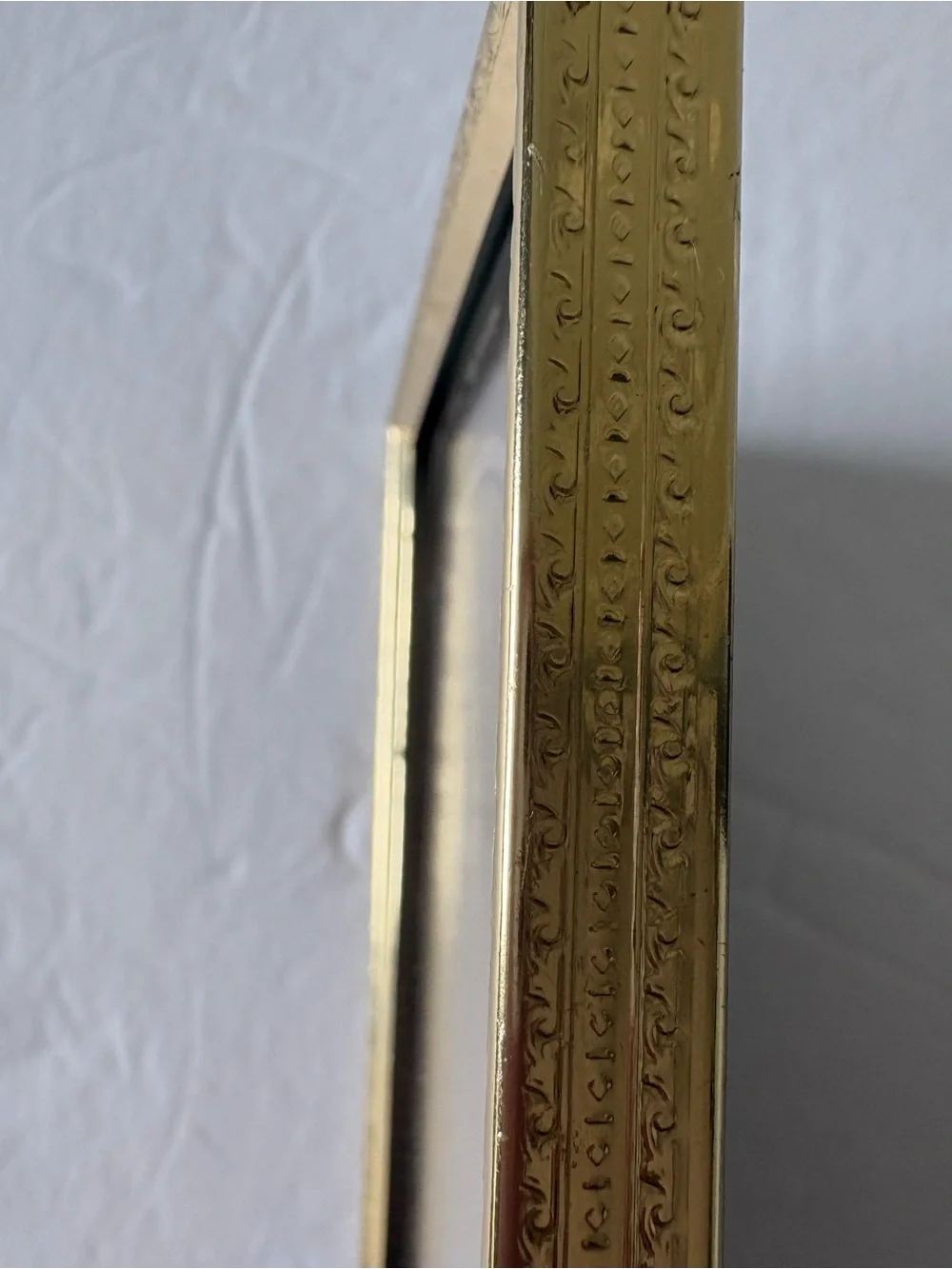 Intercraft Vintage 4”x5” Gold Metal Picture Frame